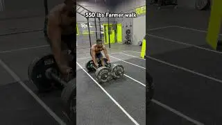 550 lbs Farmer walk