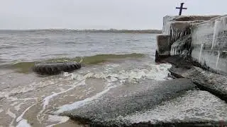 Колесо и волны Stear and waves sea #water #watersound #seasound #wavesound #звукволн #звукводы