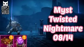 Black Desert Mobile 08/14 Myst Twisted NightmareIV with my Lotus🌸, Need to Practice more but GGWP😁