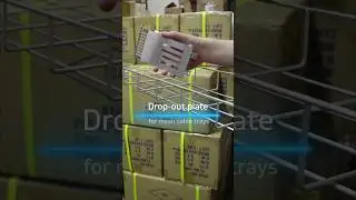 Drop-out plate for mesh cable trays