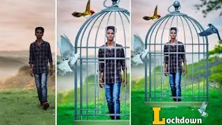 Lockdown photo editing concept in Picsart 🔥🔥\\ stay Home save lives//How to lockdown photo editing