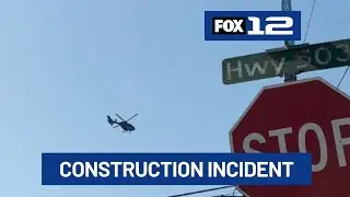 Piece of heavy construction equipment falls on worker in Woodland
