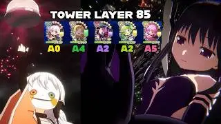 NAGISA AND DEVIL HOMURA VS TOWER 85 | Madoka Magica Magia Exedra