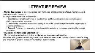 THE EFFECT OF MENTAL TOUGHNESS ON PERFORMANCE SATISFACTION AMONG UiTM ATHLETES