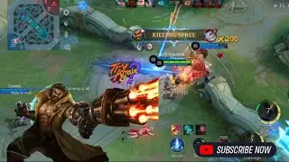 25 Kills + MANIAC!! Roger The Super Beast!! - Build Top 1 Global Roger ~ MLBB