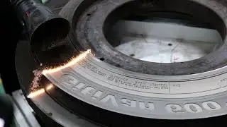 500W pulsed Laser Cleaning Machine Tire mold cleaning with Automated Cleaning System.