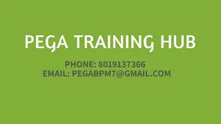PEGA Course DEMO | Pega Training DEMO | Pega CSA | Pega System Architect