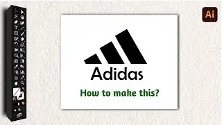 How to Create Adidas Logo in Illustrator | Easy Logo Design in 1 Minute