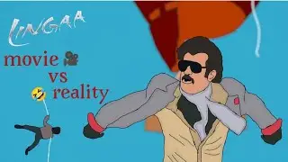 lingaa movie 🎥 vs reality 😂 2d animination funny video🤣 || Rajnikant movie ||