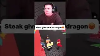 @steak made tim cry after he scammed his dragon🤣 #roblox #robloxclips #stealabrainrot #fypシ