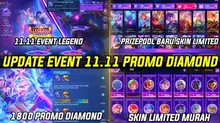 UPDATE EVENT PROMO DIAMOND KUNING 11.11 NEXUS SEA !! SKIN LIMITED HANYA 1 DIAMOND PANEN SKIN MLBB