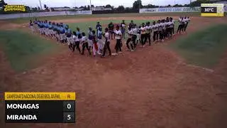 Monagas vs Miranda | Campeonato Nacional de Beisbol Juvenil