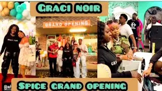 spice official grand opening graci noir clothing brand store