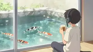 Moonwave Lofi – Quiet Morning Koi View | Chill Beats for Study, Relax, Sleep & Relaxation