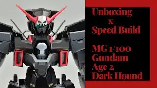 unboxing x speed build MG gundam age 2 dark hound by. daban model
