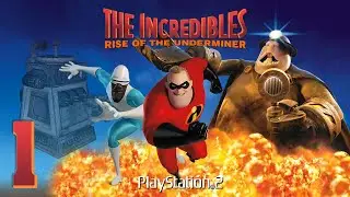 The Incredibles: Rise of the Underminer (PS2) - Co-Op Playthrough Level 1 - Underminer Threat