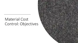 Objectives of Material Cost Control
