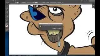 Drawing a cartoon Dog