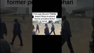 Moment Oluremi TINUBU depart from Abuja to attend former President Buhari burial #viral #vdm