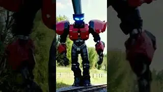🤖 Robotics classic train  transformation. #robot #shorts #fyp #viral #train #ai #trending #classic