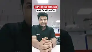 New IBPS Clerk 2021 Official Notification Out 🔥 #IBPSClerk