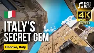 [4K POV Walk w Music] Classic Italian City Walk: Padova / Padua Real Time Ambience