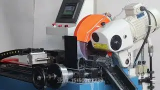 One minute immersive experience of steel pipe cutting, as smooth as latte