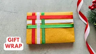 🎄How to Wrap a Ribbon on a Gift Box | How to Decorate Gift Box #giftwrapping  #christmasgifts