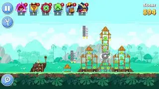 Angry Birds Friends. Уровень 61 (3 звезды). Прохождение от Сергея Фетисова.