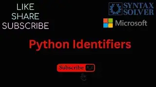 #4 Python Tutorial for Beginners | Identifiers in Python #python #pythontutorial #zerotohero #viral