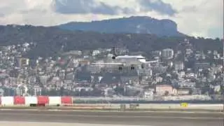 CRJ900 Eurowings D-ACNU landing 22R (LFMN/NCE)