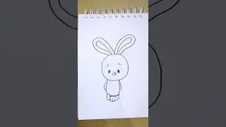 Зайка🐰☺️#art #artproject #drawing #easyartprojects #cute #artprojectsforkids #cat #animationproject