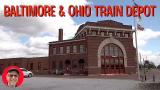 Baltimore & Ohio Train Depot in Flora Illinois 👍 Surprise Train Museum Tour 😎