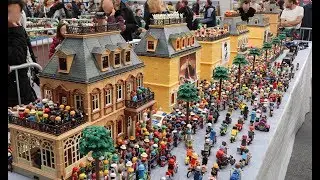 EXPOSITION playmobil (ville, maison, bateau, romains, chevalier) vidéo playmobil français