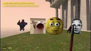 Nextbot Pop cat, selene, officer earl dan smiley In Gmod