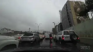Slemani - Driving Salm Street - Rainy Day - 2023 - 4K