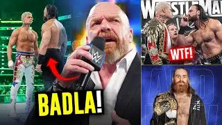 *TRIPLE H KA BADLA 😢* CANCELLED Roman Reigns MATCH! Drew Vs Cody At WrestleMania 42 | Sami Zayn
