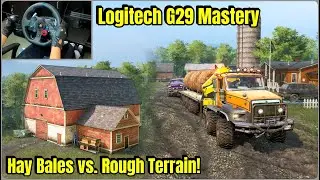 🚜 Epic Hay Bale Rescue with Logitech G29! | SnowRunner Season 12 Gameplay