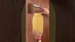 Pencil skirt with pleats #diy #sewing  #sewingtutorial  #sewinghacks