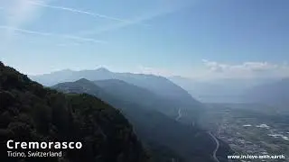 Cremorasco (1090 m), Camorino (aerial view)