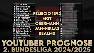 2. Liga Prognose 2024/25: Aufsteiger? Absteiger? Trainerwechsel? Tops & Flops! | YouTuber Tipps