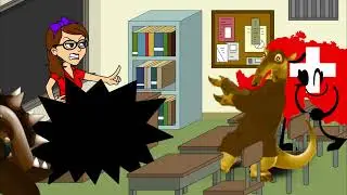 Dark Wood Bowser Breaks Ms. Jennifer's Desk With A Sledgehammer/Tries To Blame DCTAJ/Grounded