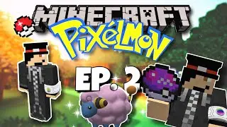 Mario Temple and a Shiny Mareep??? | Pixelmon W/ Hatter Crew | Ep. 2