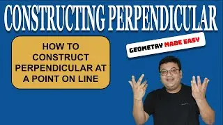 How to construct a perpendicular line at a point on the give line?