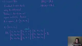 5.3 Cramers Rule