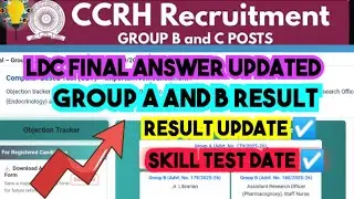 CCRH LDC 2025 ☑️ FINAL ANSWER KEY ☑️ RESULT UPDATE ☑️ EXPECTED CUTOFF ‼️#ccrh2025 #expectedcutoff
