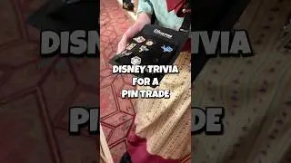 Disney Trivia with a Magic Kingdom Cast Member for a Pin Trade! #disneytrivia #disneypintrading
