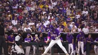 Радиовызов LSU Tigers о грандиозном бейсбольном хоумране на CWS, в финале против Wake Forest #бей...