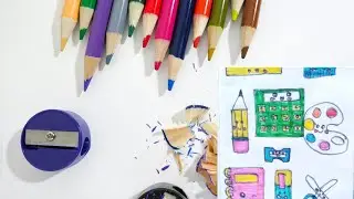 ✏️How to draw Stationery items..  drawing for beginners #trending #drawing #artist #short #art 