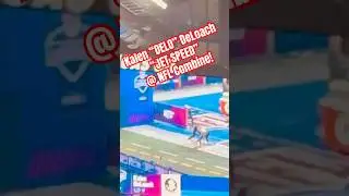 😱 Kalen &ldquo;DELO&rdquo; DeLoach TOO FAST at NFL Combine! 🏈💨 Cameraman Can&rsquo;t Keep Up!